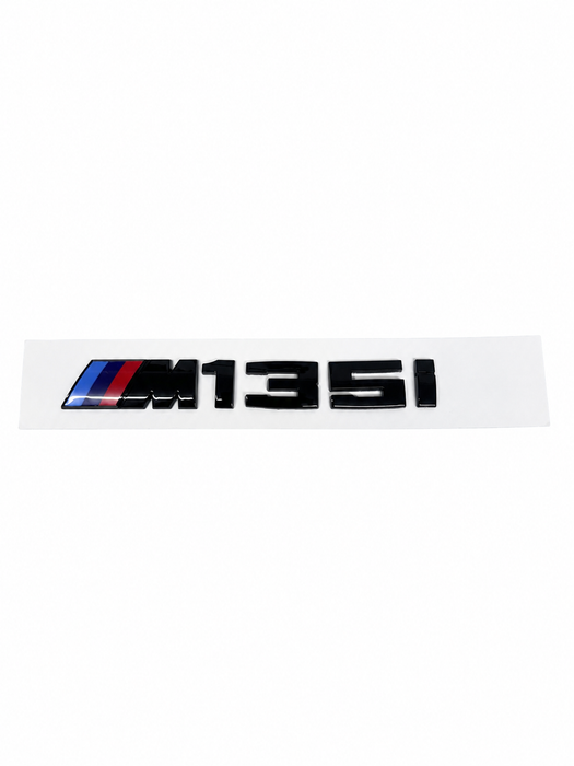 BMW M135i Rear Boot Badge Emblem Gloss Black