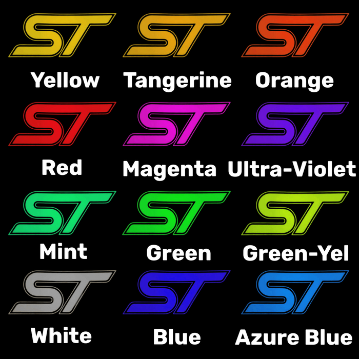 Ford Fiesta MK7 / MK7.5 - ST Logo Projector Puddle Light Replacement Units (Multiple Colours) 2013-2017